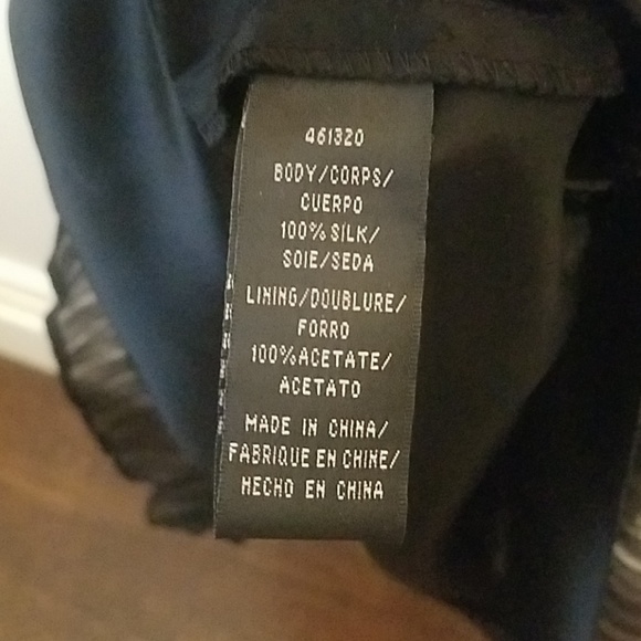 Vintage Jill by Jill Stuart Black Plissé Midi Dress 2 - Picture 7 of 8